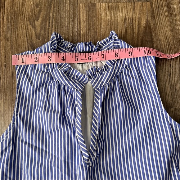 J.Crew Sleeveless Tiered Popover Dress in Mixed Stripe - Picture 11 of 14